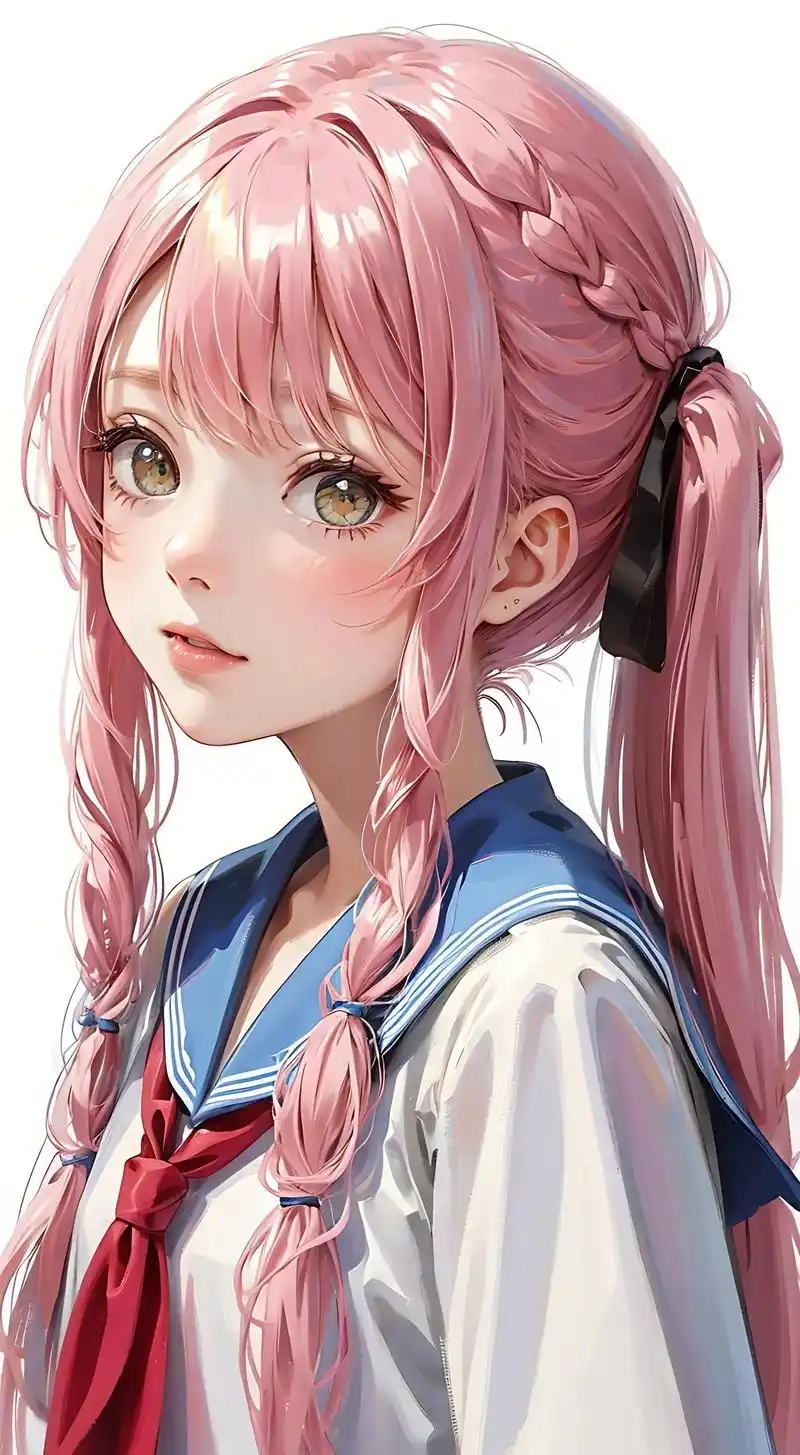 穿海军服乖乖的小女孩#二次元 #漫画女孩 #甜美女孩 - 抖音