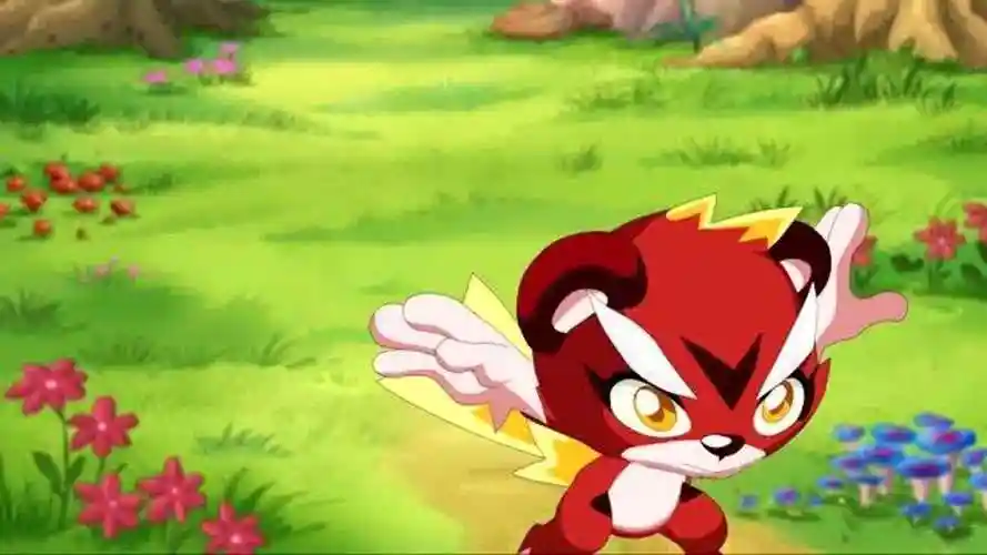 火力少年王之传奇再现精灵世界充满了能量赤虎变得好可爱啊