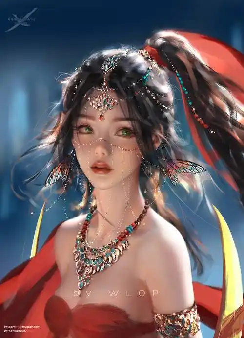 画师wlop视频风曳板绘是否借鉴明星殷桃或李紫婷