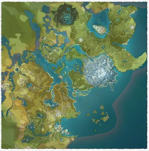 原神 提瓦特大陆地图(高清v1.4版)需要自取