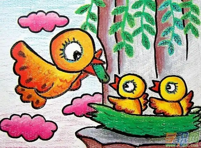 一年级儿童动物画_适合一年级儿童画的动物画图片