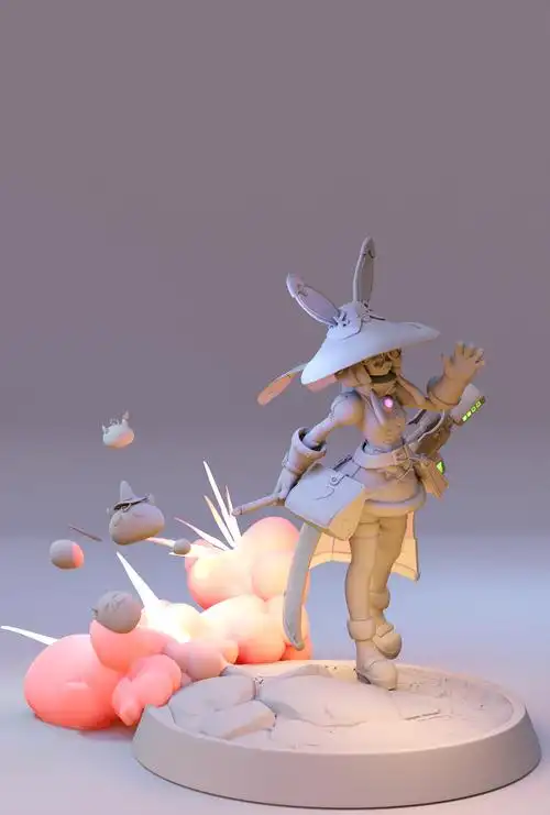 3d手办模型竹熊绘型