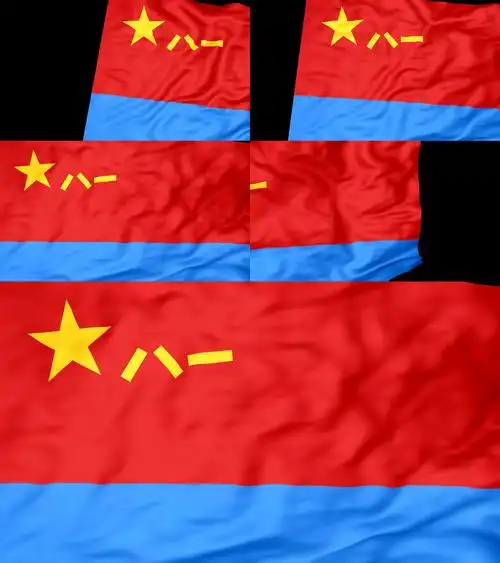 空军军旗转场(带通道)