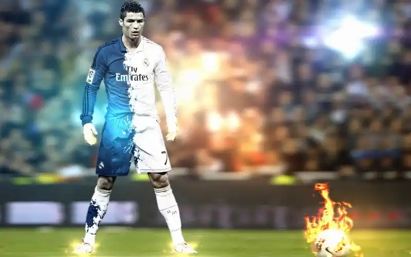 足球巨星c罗高清壁纸_世界杯王牌选手_明星图片_精品库