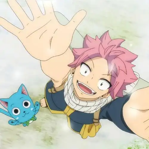 动漫##妖精的尾巴#百年任务 × 纳兹头像无水印