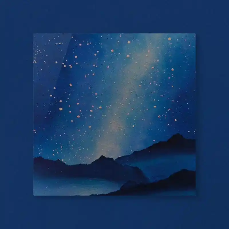 油画棒教程|星空