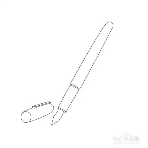 钢笔简单的简笔画