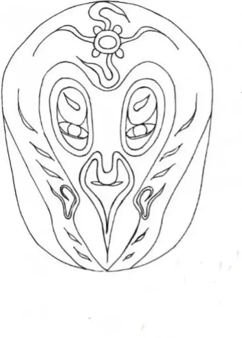 猴子脸谱画法简笔画