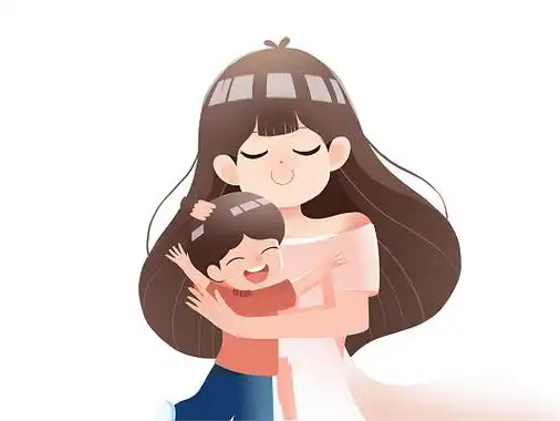 母亲节母爱伟大主题插画png素材