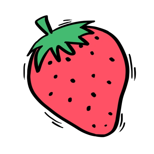 手绘菠萝水果简约卡通png素材