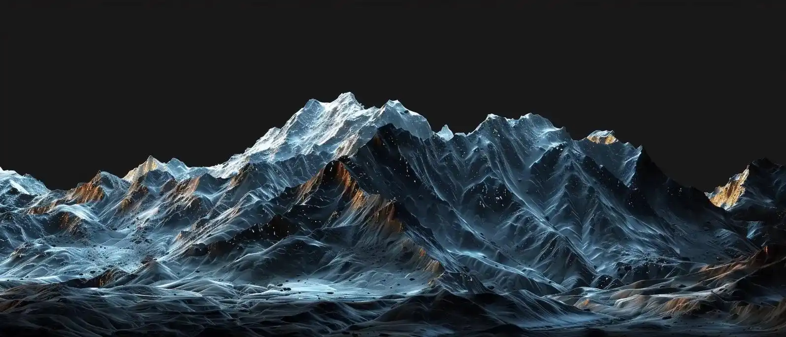 之前给一位粉丝朋友做的山峰背景,效果还可以