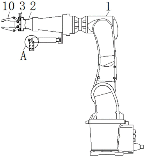 一种防货物掉落的工业机器人用对夹式抓取机械手的制作方法