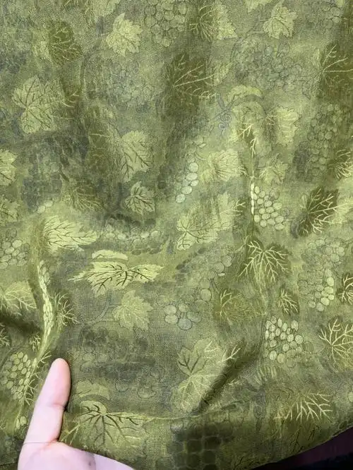 新色系100真丝香云纱提花面料