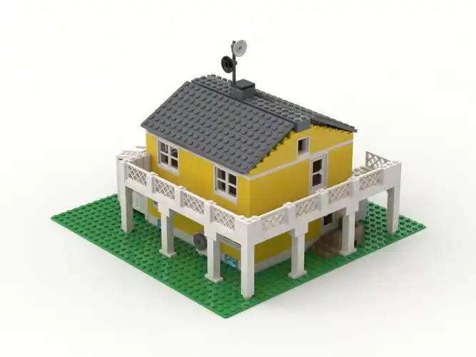 moc-瑞典黄房子(斯图加)-积木高手-乐高免费图纸说明书下载