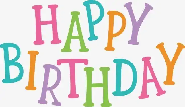 英文字体艺术字happybirthday