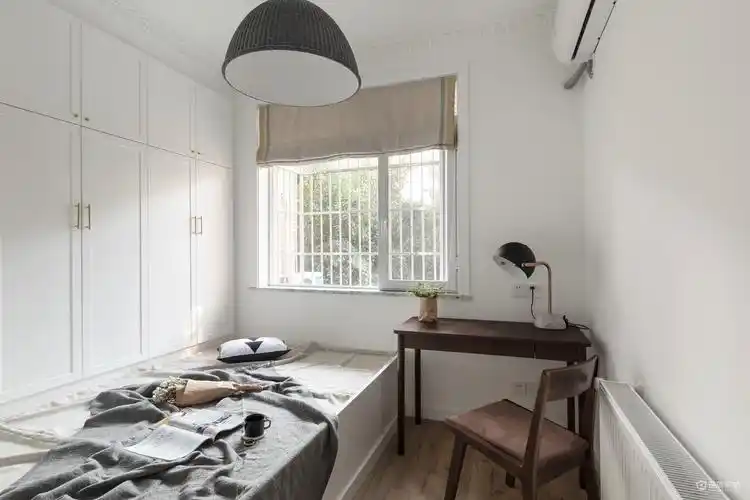 素雅北欧风二居室书房榻榻米装修效果图