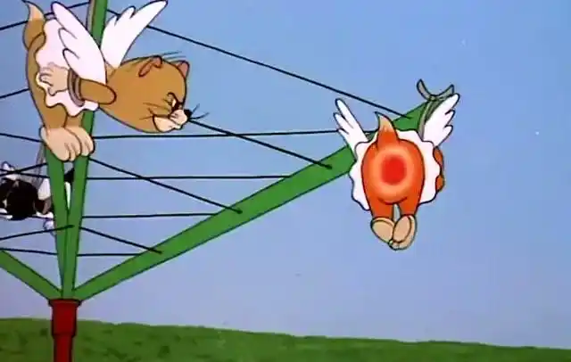 猫和老鼠:三只小猫被杰瑞屁股都打红了