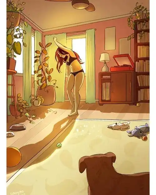 人气插画《独居女子》画出独居女生的日常!