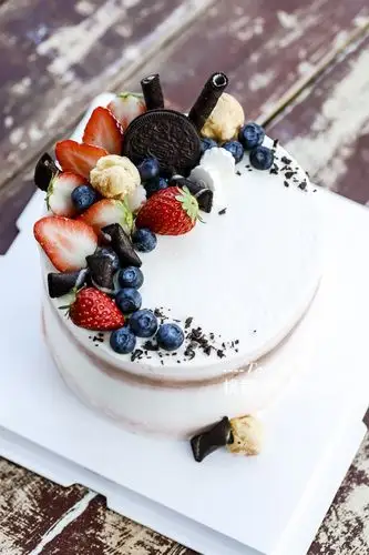 奶油蛋糕.奶油装饰综合课学员作品.