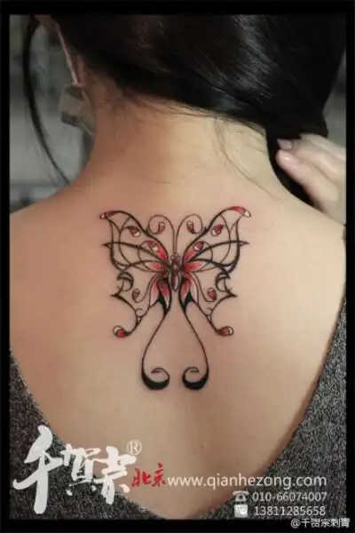 女生纹身☆ 蝴蝶刺青