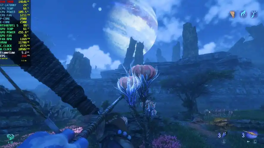 阿凡达:潘多拉边境》画面太逼真,影驰rtx4070ti s试玩_游戏_显存_场景