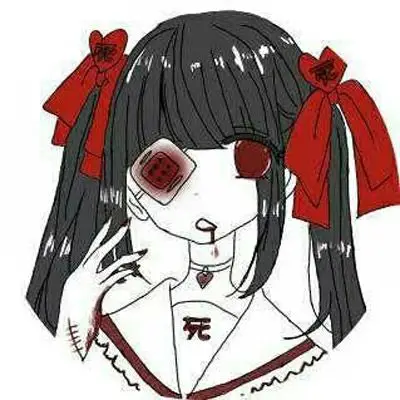 自残带血的二次元头像很恐怖