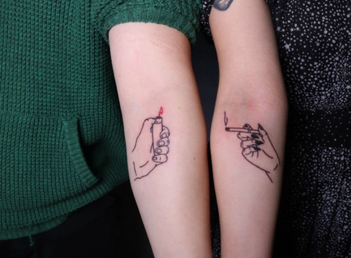 最新个性情侣纹身图片超好看的情侣纹身2