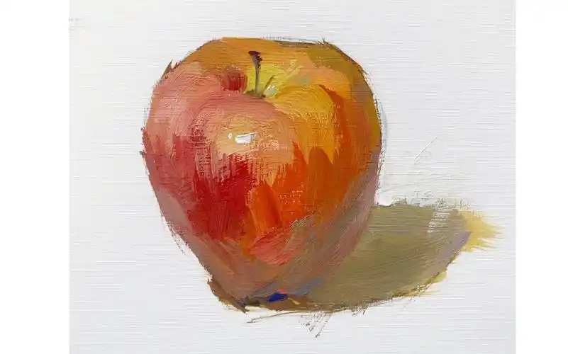 【水粉色彩】画一个单个红苹果……_哔哩哔哩_bilibili