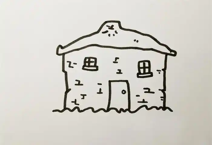 破房子怎么画简笔画