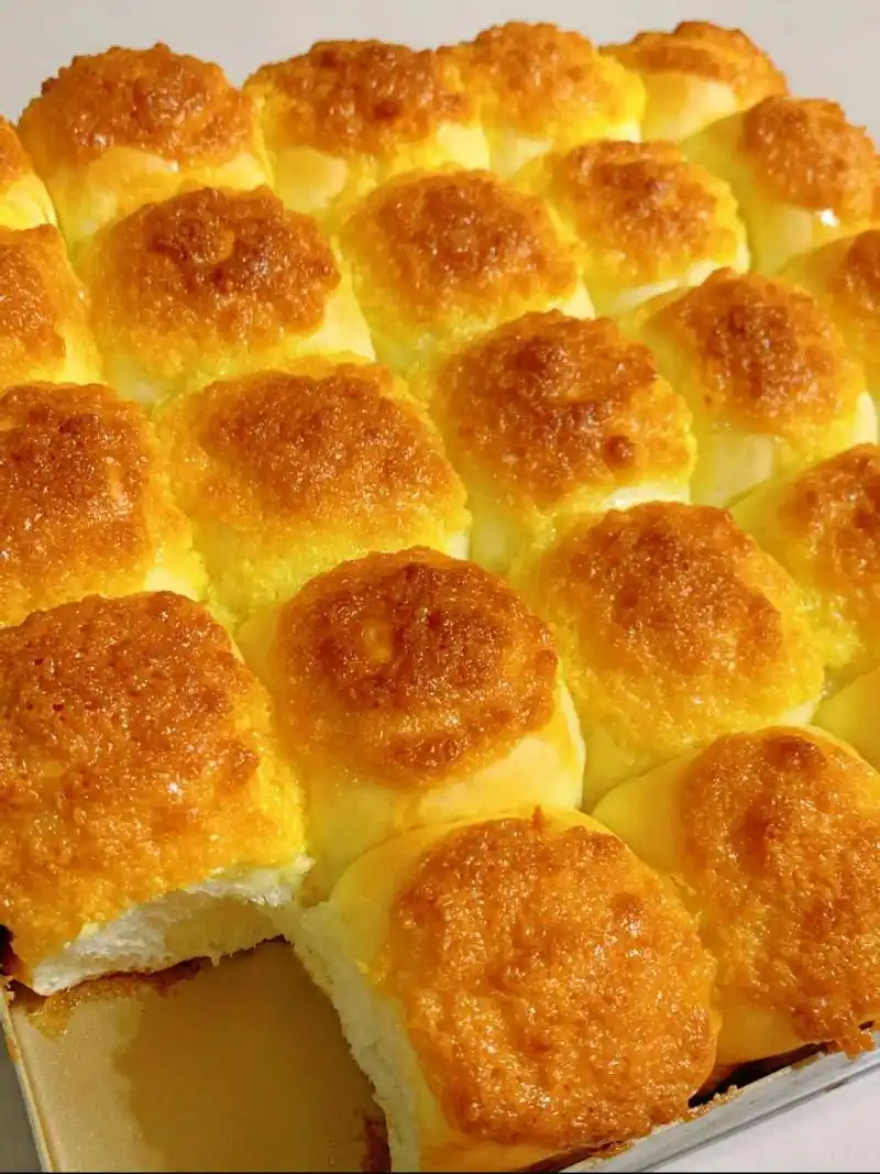 富到流油的满满椰蓉酱餐包 (附配方) 这个小面包软到心底,做完以后我