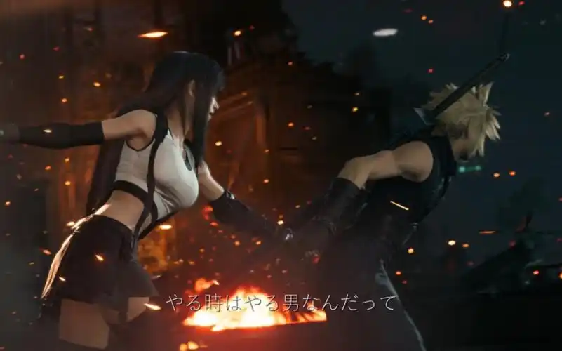 【ff7 | 克劳德×蒂法】一个预告～庆祝rebirth正式公布～_最终幻想7