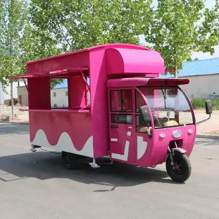 亿品香三轮早餐车 移动美食车 油炸烧烤车 炸串小吃车