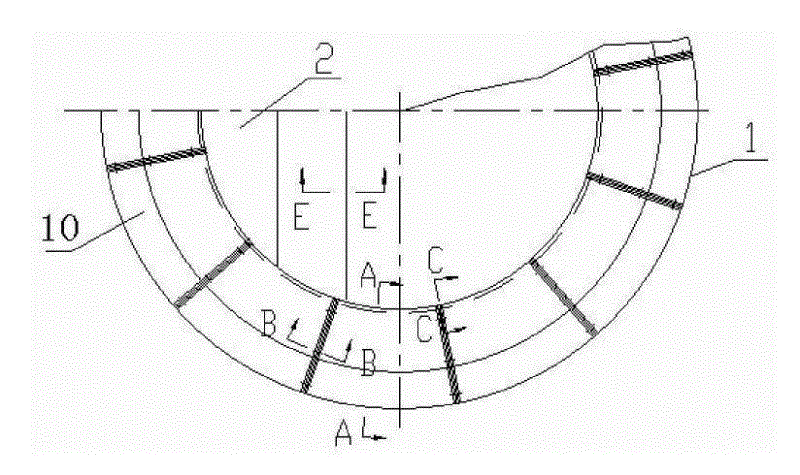 外浮顶罐单盘梁筒式浮舱