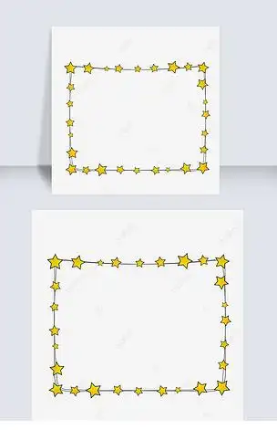 星星边框矢量图