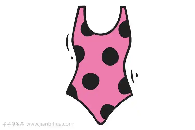 漂亮的泳衣简笔画图片