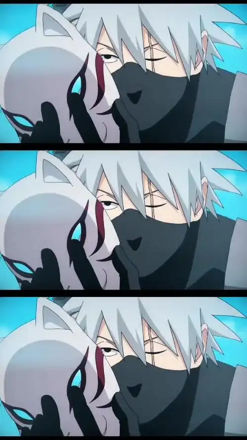 动漫#摘下面具的卡卡西,你见过吗?