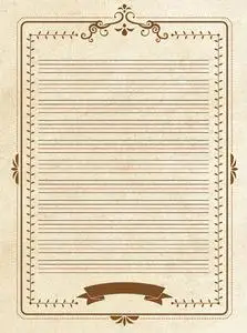 120张a4英文纸 硬笔书法纸作品纸 圆体英语用纸花体信纸写拼音参赛