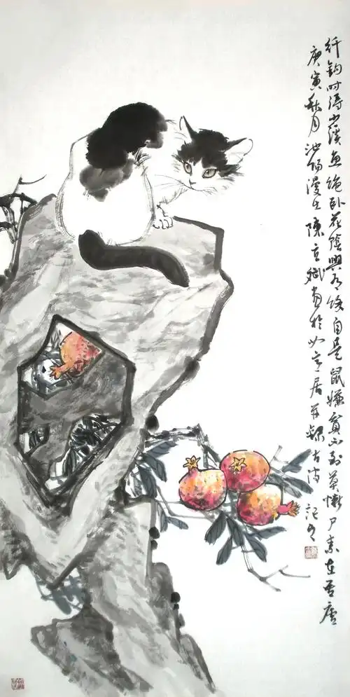 陈立斌国画动物——猫