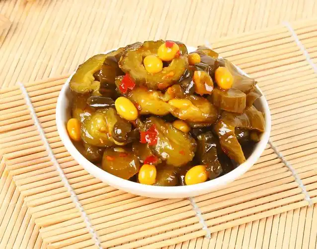 香甜脆瓜小黄豆酱菜青瓜酱黄瓜即食咸菜脆瓜酱瓜片下饭菜500g