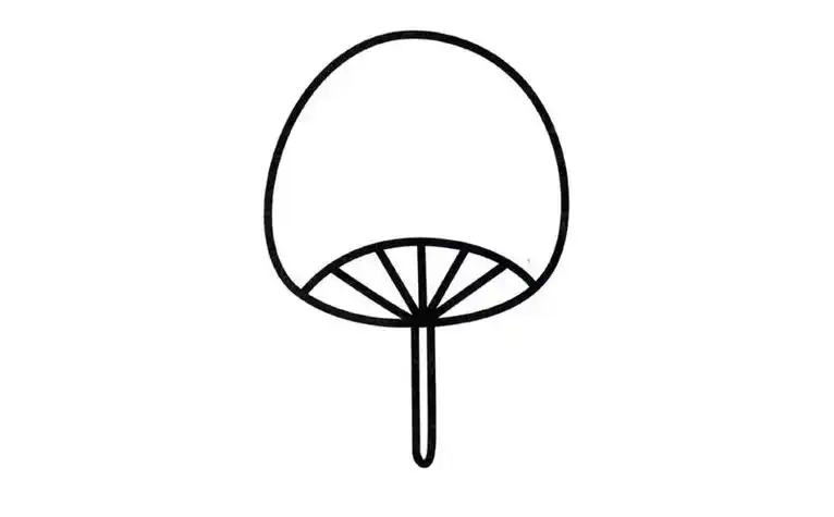 小班简笔画教案画扇子 简笔画图片大全-普车都