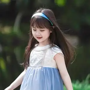 儿童假发女孩头饰长发可爱表演拍照造型摄影假发自然长直发全头套