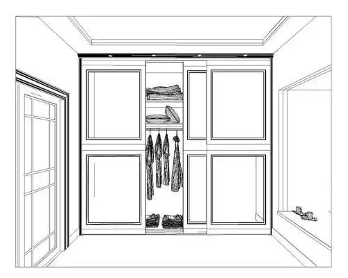 衣帽间的简笔画