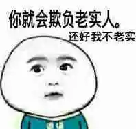你就会欺负老实人还好我不老实