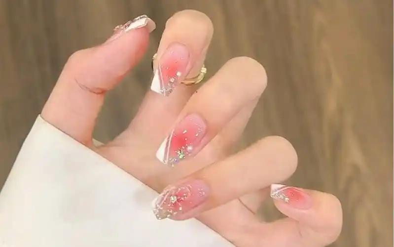 夏天法式冰花美甲#超好看的美甲#仙女必备#美甲款式推荐#高级感美甲