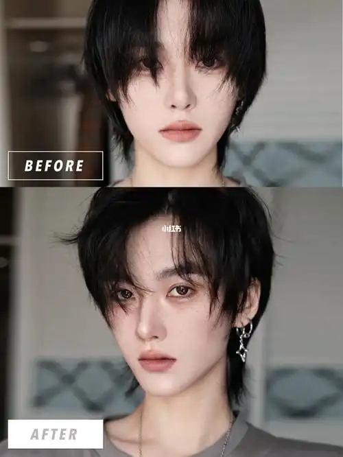 野人变靓仔_短发_鲻鱼头_教程_发型_日系短发_lena怎么样_润发_鲻鱼头