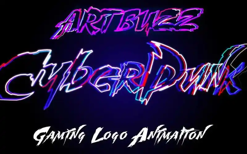 ae教程kda风格赛博朋克logo动画教程