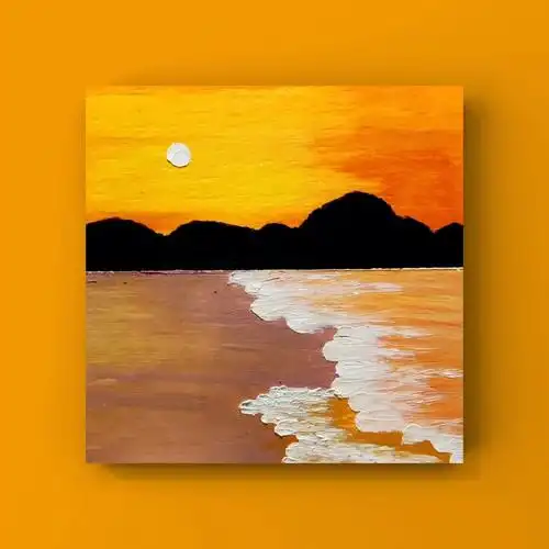 油画棒丨落日余晖