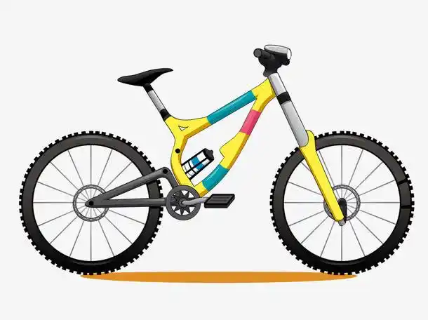 卡通山地车免抠素材免费下载_觅元素51yuansu.com