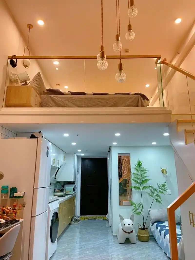 太舒适了! 不到40平的loft.