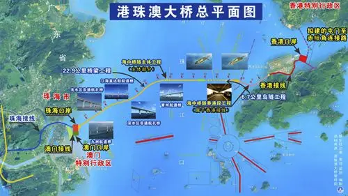 港珠澳大桥新进展7月1日前后全线贯通